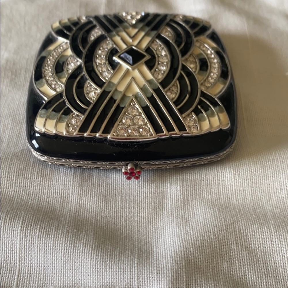 Art Deco- Jay Strongwater Enamel compact - Picture 2 of 5